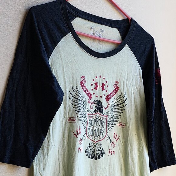 Under Armour "Support The Troops" Graphic Jersey Size Large - Picture 2 of 15